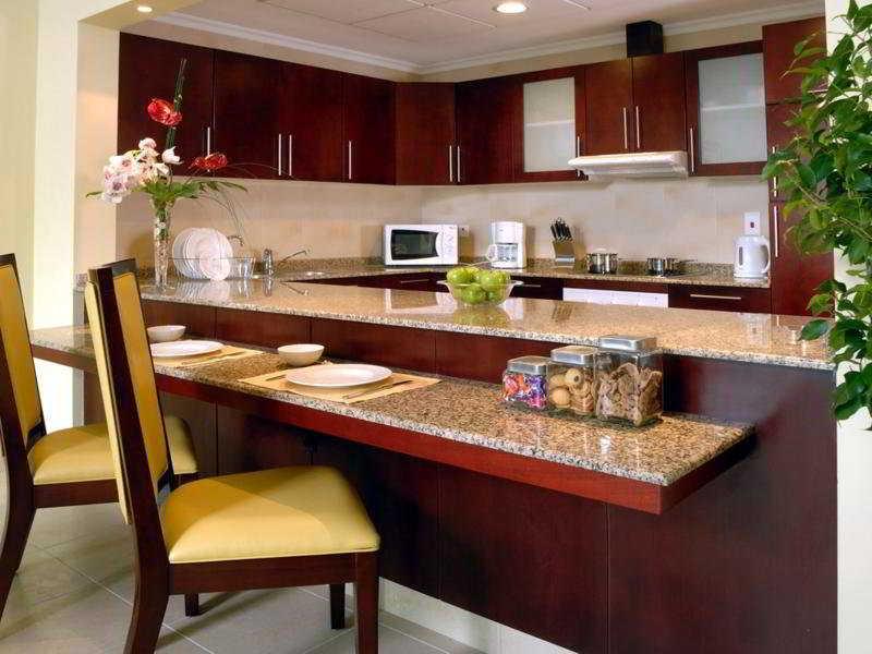 Marriott Executive Apartments Manama, Bahrain Camera foto A modern kitchen